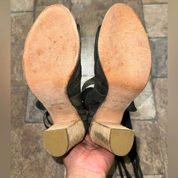 Free People Leather Sandals Size 38 - Picture 5 of 7